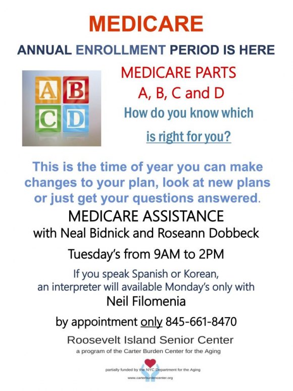 Tuesdays, Free Medicare Enrollment and Guidance, CBN/RI Senior Center Tuesdays, Free Medicare Enrollment and Guidance, CBN/RI Senior Center